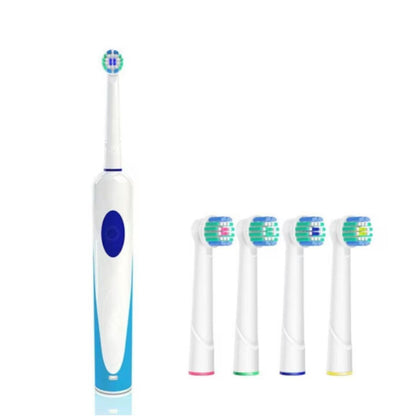 Perie de Dinți Electrică Luxis – Tehnologie Rotativ-Oscilantă 7600 Mișcări/Min, 4 Capete, Încărcare Wireless, Alb/Albastru