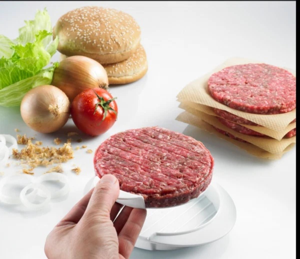 Presă pentru Burgeri Casena – Formator pentru Carne Tocată, Soia sau Legume până la 200g