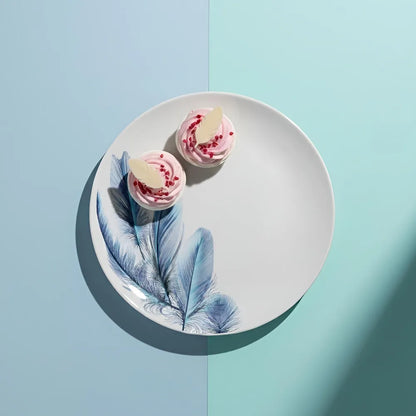 Vedere laterală farfurie mică Ayhan 19.5 cm din opal