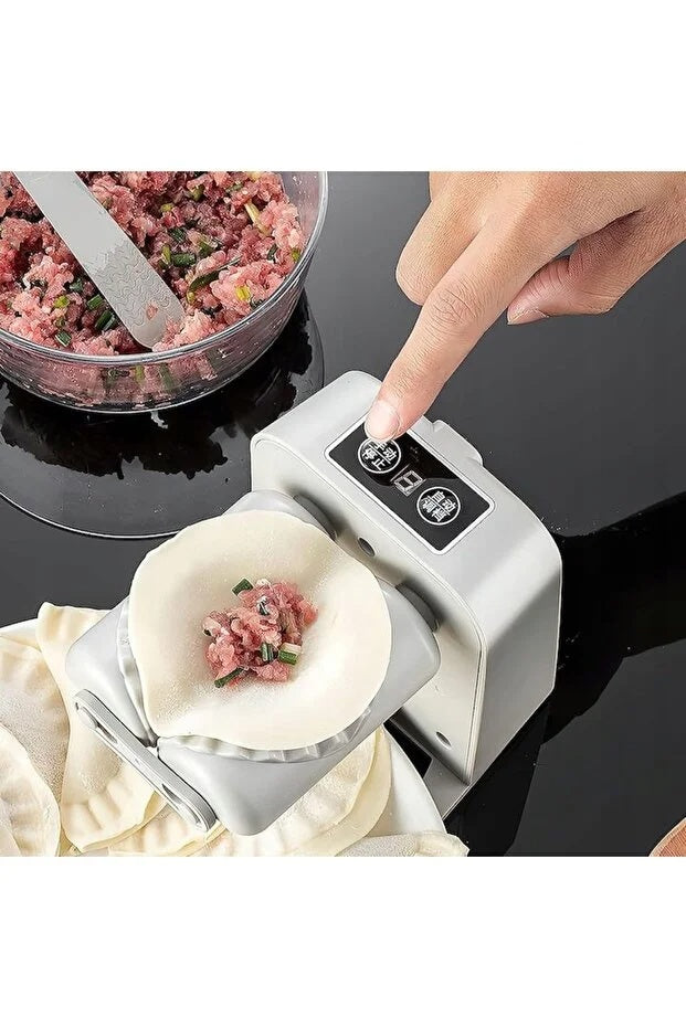 Aparat Electric Automat pentru Colțunase, Găluște și Ravioli Yato – Acumulator USB, 2 Moduri, Alb/Gri