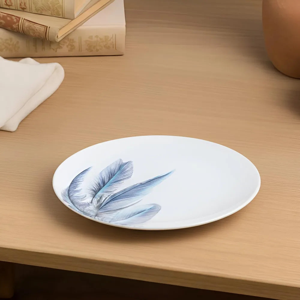 Detaliu grafic albastru pe farfuria mică de 19.5 cm Ayhan